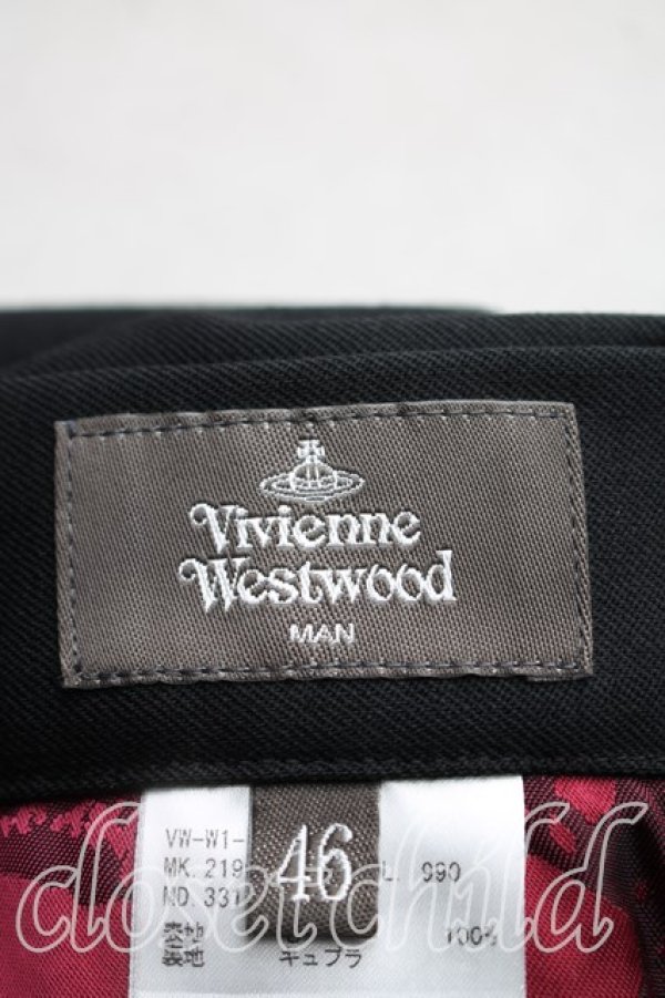画像3: ヴィヴィアンウエストウッド MAN 中古 / テーパードパンツ 46（メンズM相当） 黒  H-25-12-21-012-pa-OD-ZH (3)
