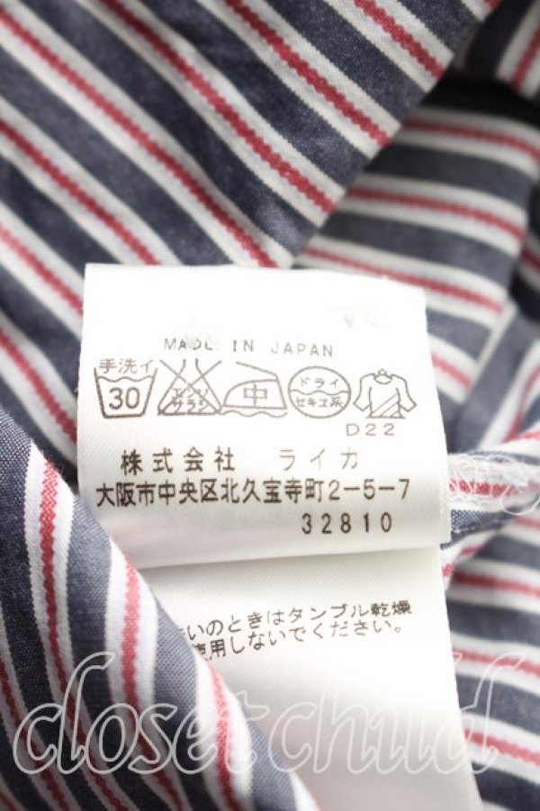 画像5: ヴィヴィアンウエストウッド MAN 中古 / ストライプシャツ 44(メンズS相当相当) 赤×灰  H-25-12-21-013-bl-IN-ZH (5)