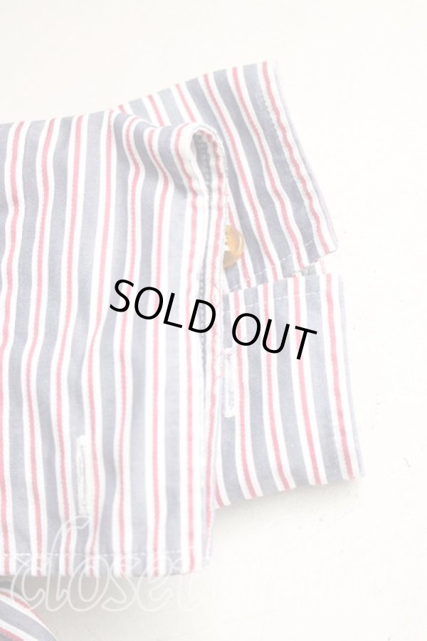 画像7: ヴィヴィアンウエストウッド MAN 中古 / ストライプシャツ 44(メンズS相当相当) 赤×灰  H-25-12-21-013-bl-IN-ZH (7)