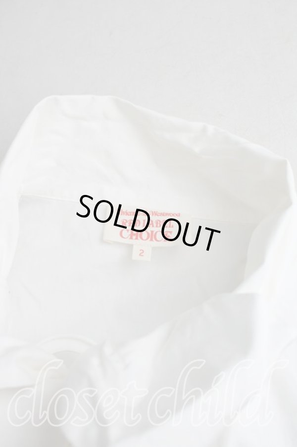 画像6: ヴィヴィアンウエストウッド 中古 / タイフロントシャツ 2(9号相当) 生成  H-25-12-21-016-bl-IN-ZH (6)