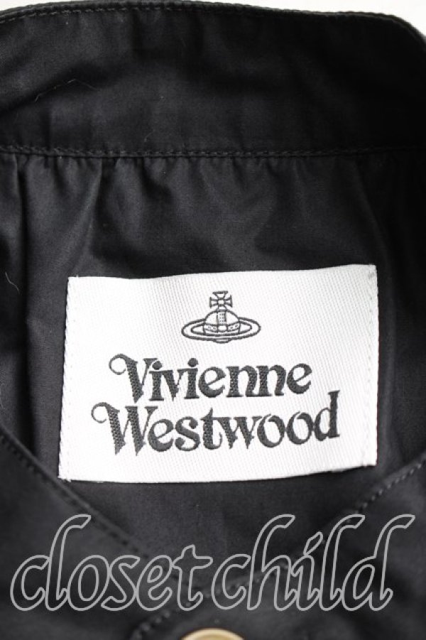 画像3: ヴィヴィアンウエストウッド 中古 / サークルシャツ 38（7号相当） 黒  H-25-12-21-018-bl-OD-ZH (3)