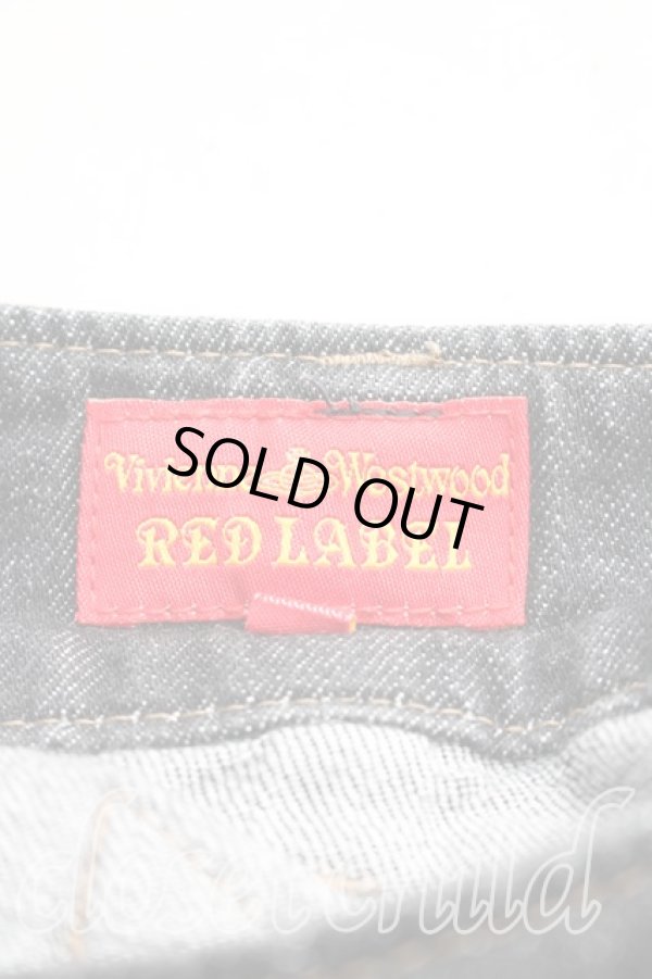 画像3: ヴィヴィアンウエストウッド 中古 / ステッチオーブサルエルデニム 2（9号相当） インディゴ  H-25-12-28-019-pa-OD-ZH (3)