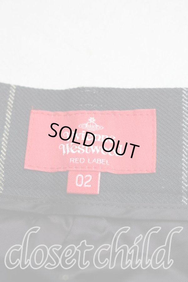 画像3: ヴィヴィアンウエストウッド 中古 / タッタソールチェックバイカラーパンツ 02（9号相当） 紺ｘ灰  H-25-12-28-020-pa-OD-ZH (3)