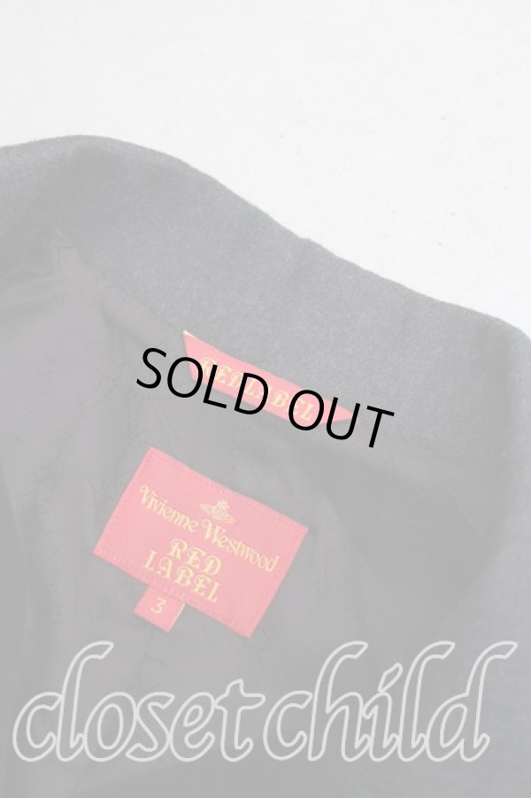 画像6: ヴィヴィアンウエストウッド 中古 / ラブジャケット 3（11号相当） 灰ｘ黒  H-25-12-28-002-jc-OD-ZH (6)