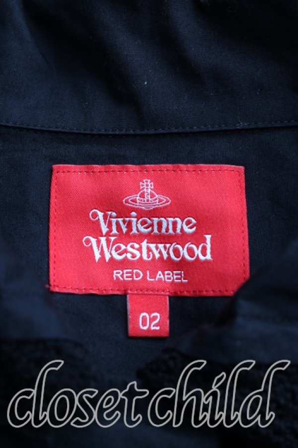 画像3: ヴィヴィアンウエストウッド 中古 / レースカラーシャツ 02（9号相当） 黒  H-25-12-28-022-bl-OD-ZH (3)