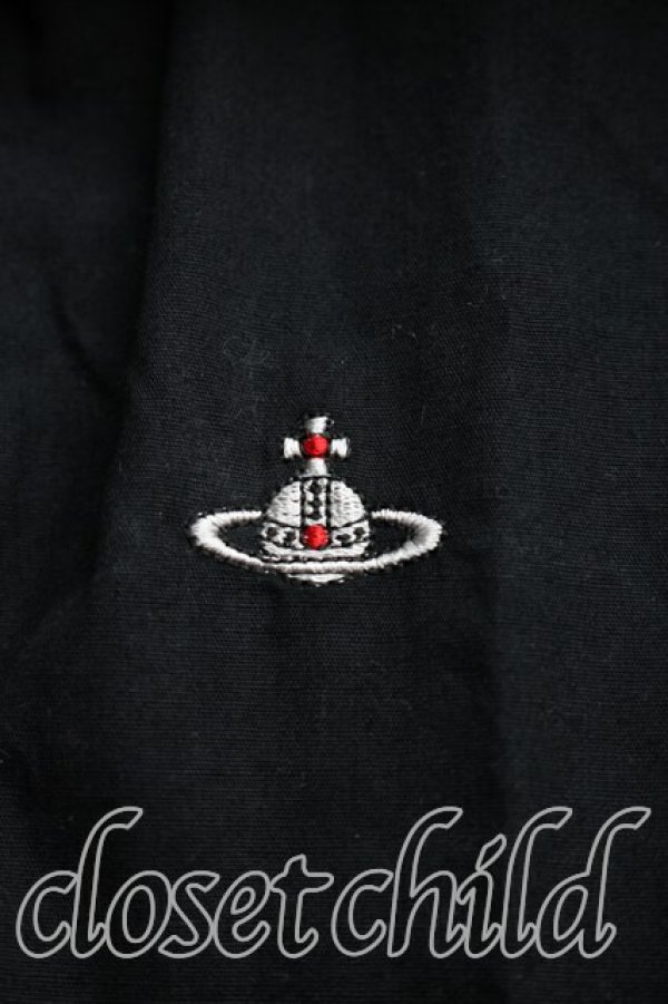 画像6: ヴィヴィアンウエストウッド 中古 / レースカラーシャツ 02（9号相当） 黒  H-25-12-28-022-bl-OD-ZH (6)