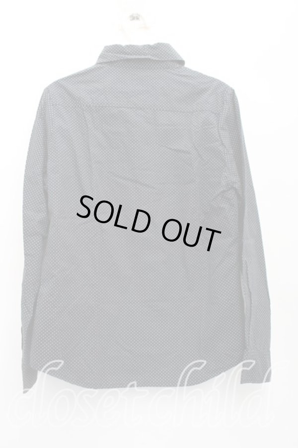 画像2: ヴィヴィアンウエストウッド 中古 / エッセンシャルオーブ刺繍ドットシャツ 3（11号相当） 黒  H-25-12-28-024-bl-OD-ZH (2)