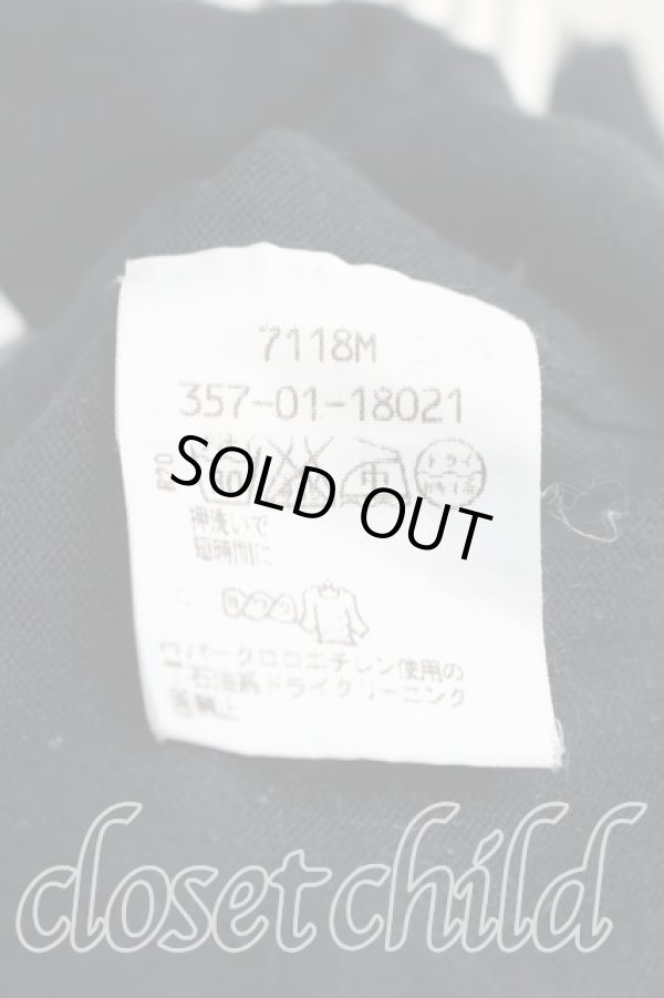 画像4: ヴィヴィアンウエストウッド 中古 / 重ネ着風ストライプシャツ 3（11号相当） 紺  H-25-12-28-025-bl-OD-ZH (4)