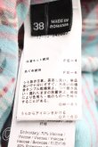 画像4: ヴィヴィアンウエストウッド 中古 / ハートタータンシャツドレス 38（7号相当） 青  H-25-12-28-027-bl-OD-ZH (4)