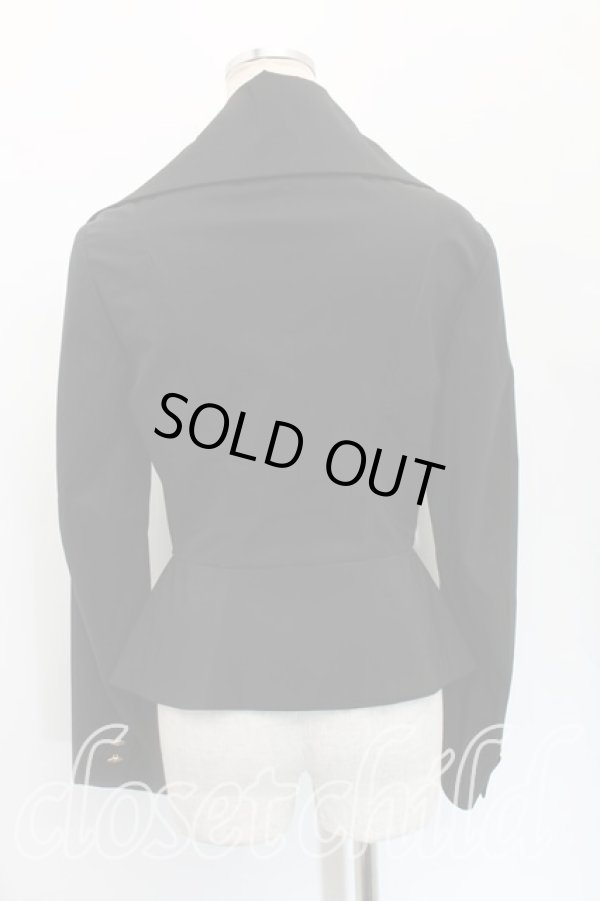 画像2: ヴィヴィアンウエストウッド 中古 / 広襟ジャケット 38（7号相当） 黒  H-25-12-28-004-jc-OD-ZH (2)