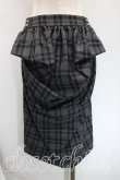 画像2: ヴィヴィアンウエストウッド 中古 / タータンチェックバッスルスカート 2（9号相当） 灰  H-25-12-28-037-sk-OD-ZH (2)
