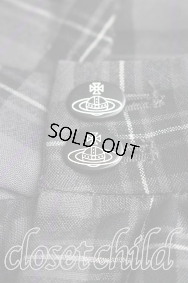 画像6: ヴィヴィアンウエストウッド 中古 / タータンチェックバッスルスカート 2（9号相当） 灰  H-25-12-28-037-sk-OD-ZH (6)