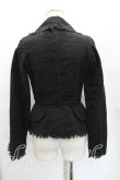 画像2: ヴィヴィアンウエストウッド 中古 / フリンジデニムジャケット 1（7号相当） 黒  H-25-12-28-005-jc-OD-ZH (2)