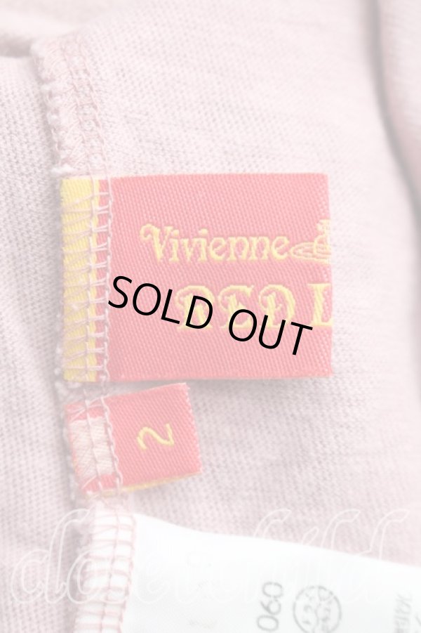 画像3: ヴィヴィアンウエストウッド 中古 / シグニチャーptTシャツ 2（9号相当） ピンク  H-25-12-28-045-ts-OD-ZH (3)