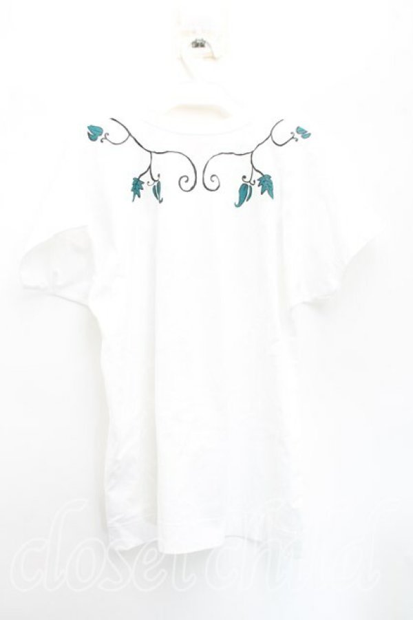 画像2: ヴィヴィアンウエストウッド 中古 / フラワーオーブネックレスptTシャツ 00（ワンサイズ） 白  H-25-12-28-046-ts-OD-ZH (2)