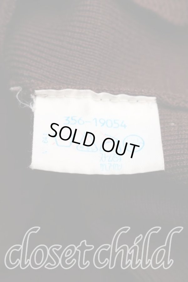 画像4: ヴィヴィアンウエストウッド 中古 / カラーオーブ刺繍Vネックニット L 茶  H-25-12-28-048-to-OD-ZH (4)