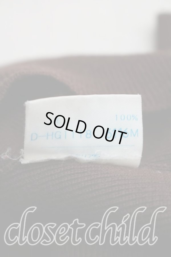 画像5: ヴィヴィアンウエストウッド 中古 / カラーオーブ刺繍Vネックニット L 茶  H-25-12-28-048-to-OD-ZH (5)