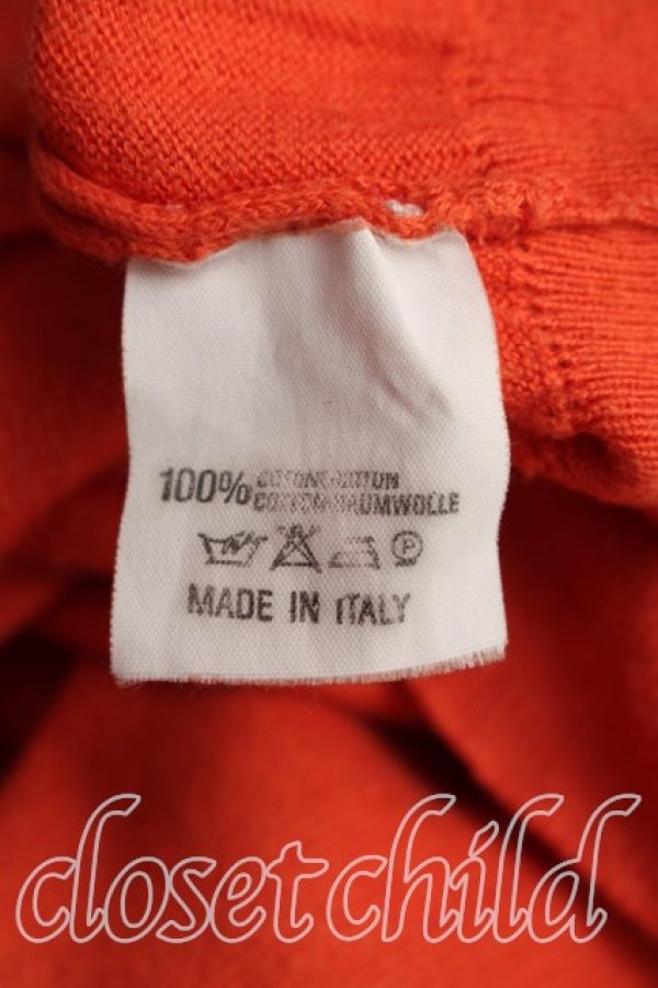 画像4: ヴィヴィアンウエストウッド 中古 / カラーオーブ刺繍カーディガン M オレンジ  H-25-12-28-049-to-OD-ZH (4)