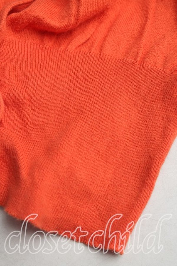 画像5: ヴィヴィアンウエストウッド 中古 / カラーオーブ刺繍カーディガン M オレンジ  H-25-12-28-049-to-OD-ZH (5)