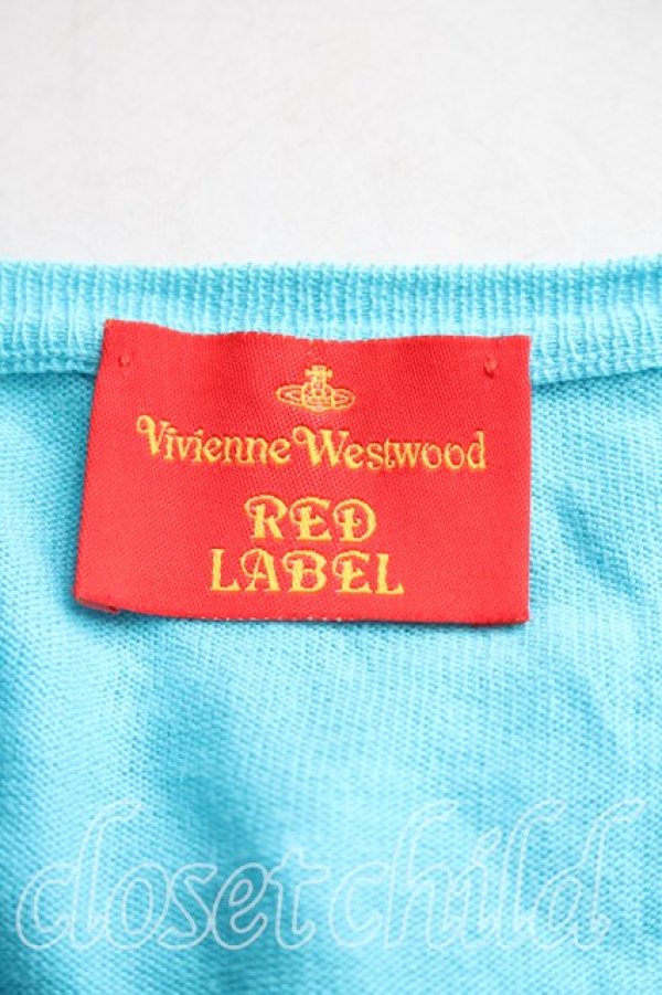 画像3: ヴィヴィアンウエストウッド 中古 / カラーオーブ刺繍カーディガン L 水色  H-25-12-28-050-to-OD-ZH (3)