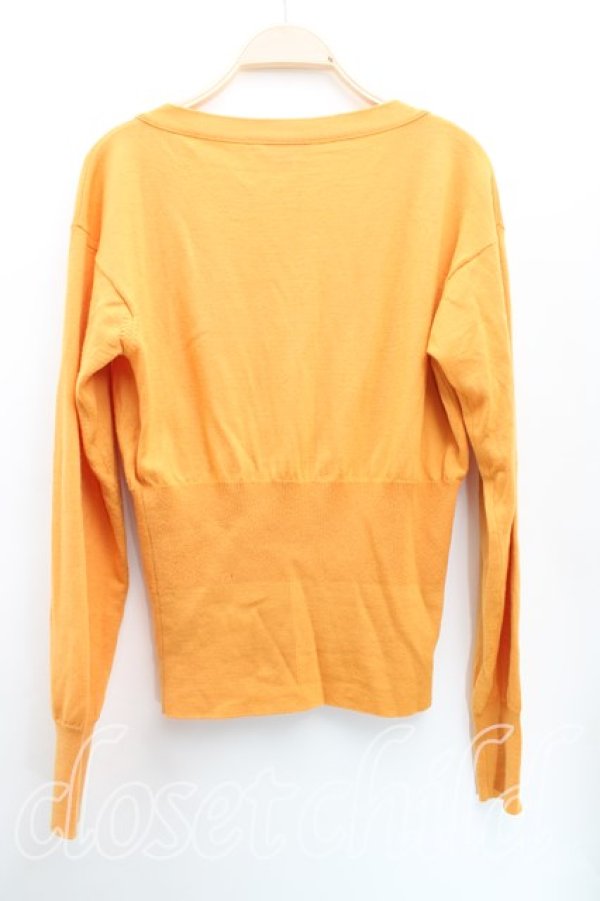 画像2: ヴィヴィアンウエストウッド 中古 / カラーオーブ刺繍カーディガン L 黄色  H-25-12-28-051-to-OD-ZH (2)