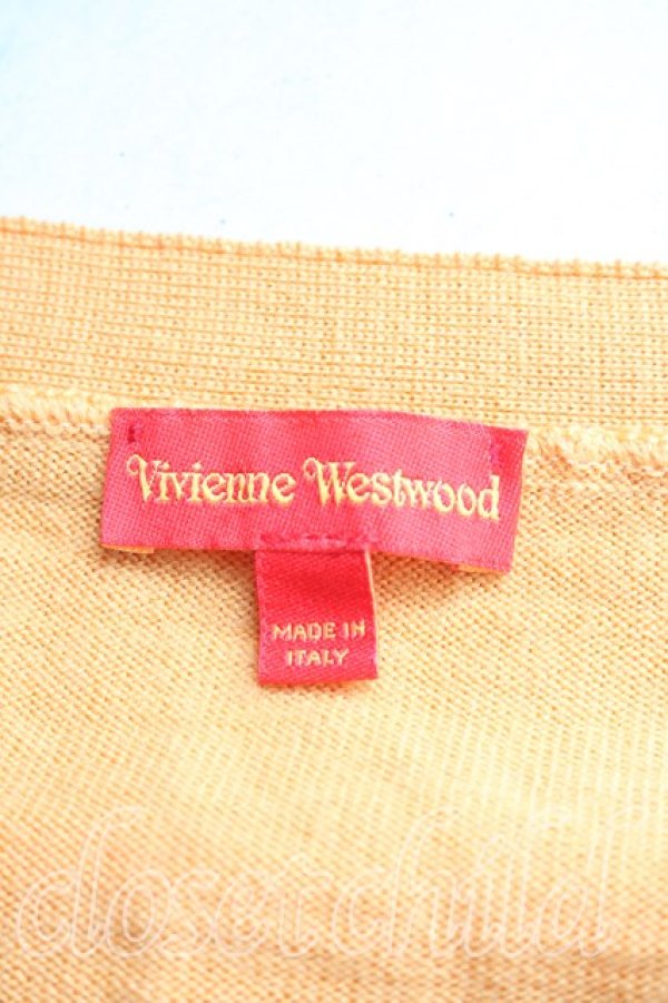 画像3: ヴィヴィアンウエストウッド 中古 / カラーオーブ刺繍カーディガン L 黄色  H-25-12-28-051-to-OD-ZH (3)