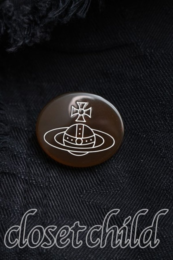 画像6: ヴィヴィアンウエストウッド 中古 / フリンジデニムジャケット 1（7号相当） 黒  H-25-12-28-005-jc-OD-ZH (6)