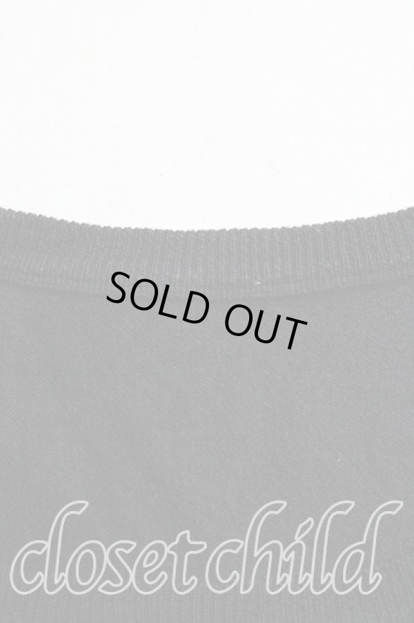 画像3: ヴィヴィアンウエストウッド 中古 / カラーオーブ刺繍ラウンドニット  黒  H-25-12-28-053-to-OD-ZH (3)