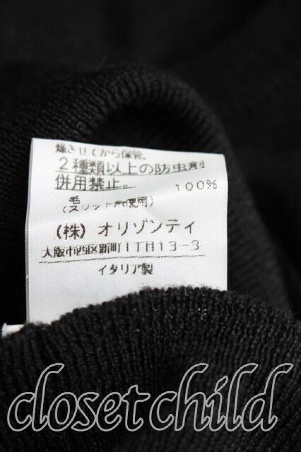 画像5: ヴィヴィアンウエストウッド 中古 / カラーオーブ刺繍ラウンドニット  黒  H-25-12-28-053-to-OD-ZH (5)