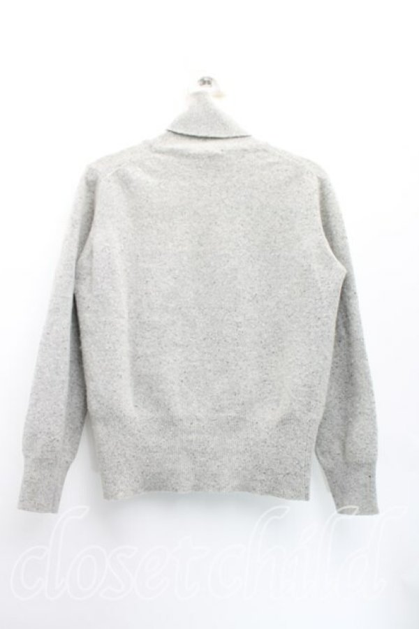 画像2: ヴィヴィアンウエストウッド 中古 / カラーオーブ刺繍タートルニット  灰  H-25-12-28-054-to-OD-ZH (2)