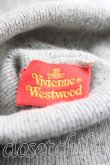 画像3: ヴィヴィアンウエストウッド 中古 / カラーオーブ刺繍タートルニット  灰  H-25-12-28-054-to-OD-ZH (3)