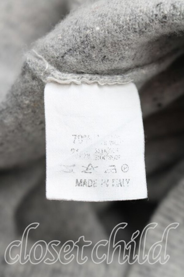 画像4: ヴィヴィアンウエストウッド 中古 / カラーオーブ刺繍タートルニット  灰  H-25-12-28-054-to-OD-ZH (4)