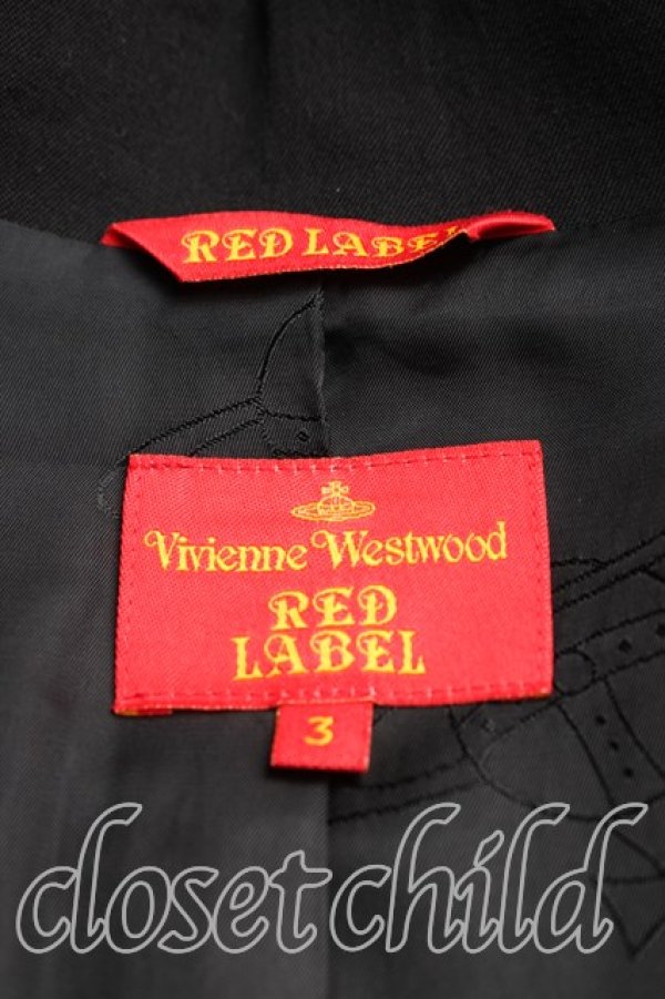 画像3: ヴィヴィアンウエストウッド 中古 / シングルジャケット 3（11号相当） 黒  H-25-12-28-006-jc-OD-ZH (3)