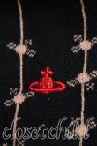 画像6: ヴィヴィアンウエストウッド 中古 / ストライプオーブ総柄カーディガン 2（9号相当） 黒  H-25-12-28-057-to-OD-ZH (6)
