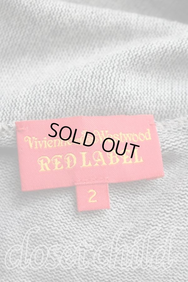 画像3: ヴィヴィアンウエストウッド 中古 / オーブステッチアシメカーディガン 2（9号相当） 灰ｘ黒  H-25-12-28-059-to-OD-ZH (3)