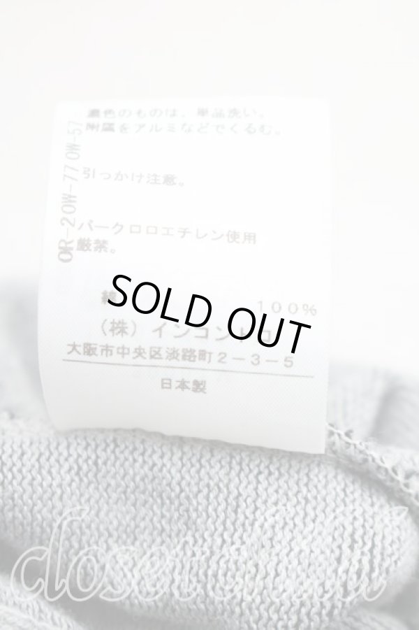 画像5: ヴィヴィアンウエストウッド 中古 / オーブステッチアシメカーディガン 2（9号相当） 灰ｘ黒  H-25-12-28-059-to-OD-ZH (5)