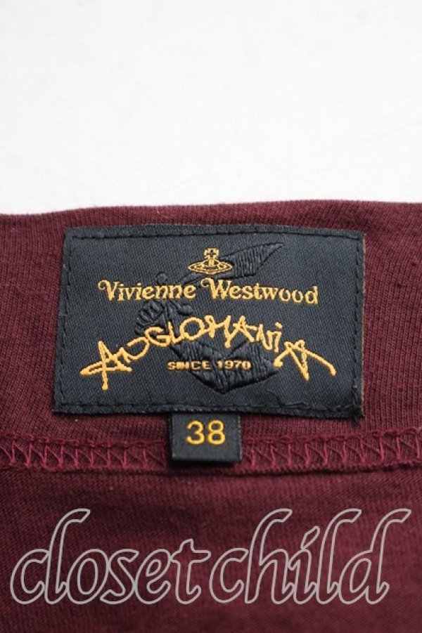 画像3: ANGLOMANIA 中古 / フラワーptボートネックカットソー 38（7号相当） ボルドー  H-25-12-28-060-to-OD-ZH (3)