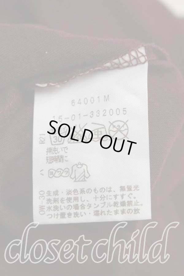 画像4: ANGLOMANIA 中古 / フラワーptボートネックカットソー 38（7号相当） ボルドー  H-25-12-28-060-to-OD-ZH (4)