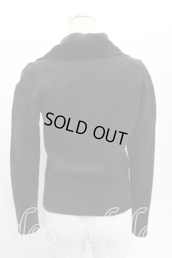 画像2: ヴィヴィアンウエストウッド 中古 / 別珍切替カーディガン 2（9号相当） 黒  H-25-12-28-061-to-OD-ZH (2)