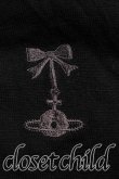画像6: ヴィヴィアンウエストウッド 中古 / エッセンシャルオーブ刺繍ニット 2（9号相当） 黒  H-25-12-28-062-to-OD-ZH (6)