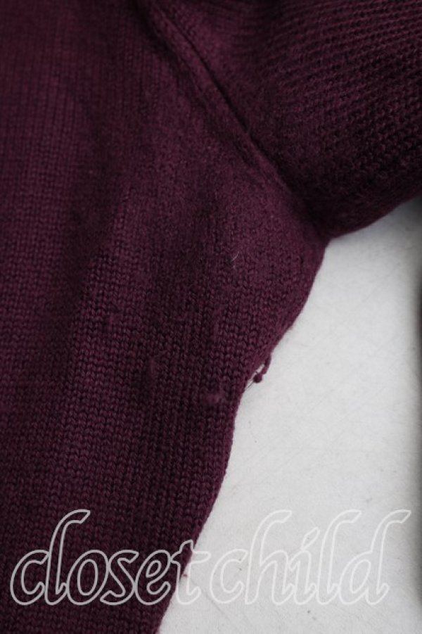 画像6: ヴィヴィアンウエストウッド 中古 / 別珍切替カーディガン 3（11号相当） 紫  H-25-12-28-065-to-OD-ZH (6)