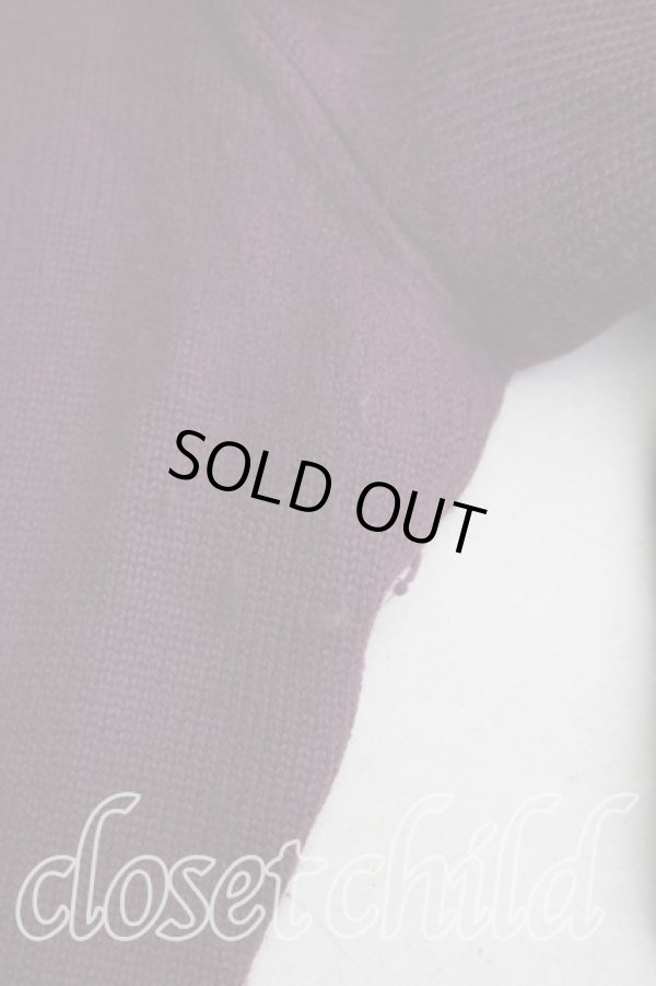 画像6: ヴィヴィアンウエストウッド 中古 / 別珍切替カーディガン 3（11号相当） 紫  H-25-12-28-065-to-OD-ZH (6)