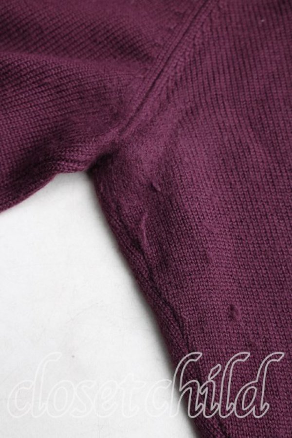 画像7: ヴィヴィアンウエストウッド 中古 / 別珍切替カーディガン 3（11号相当） 紫  H-25-12-28-065-to-OD-ZH (7)