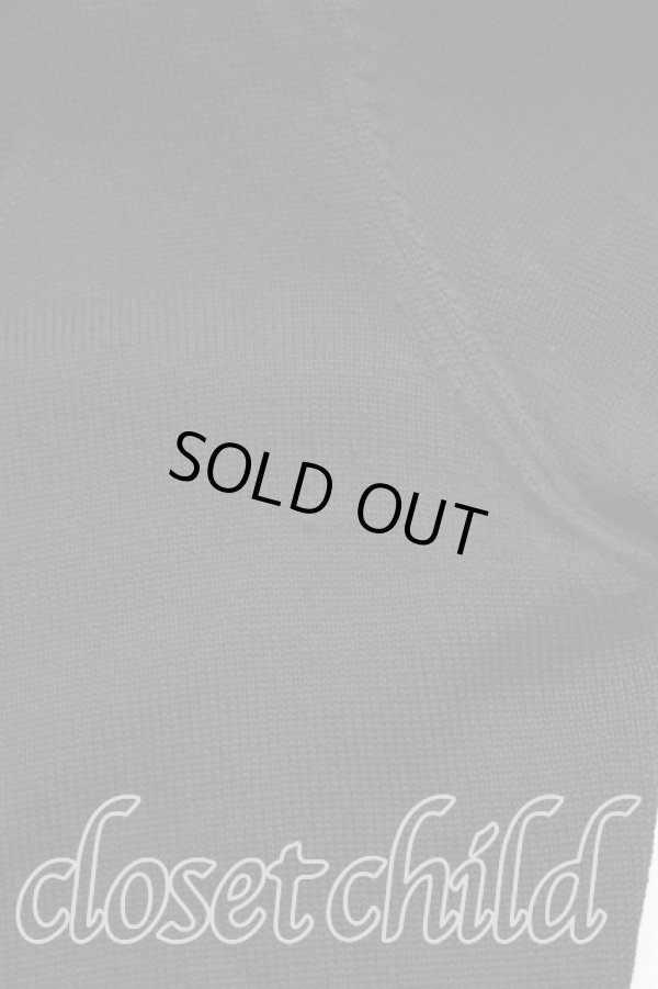 画像6: ヴィヴィアンウエストウッド 中古 / 単色オーブ刺繍カッティングカラーカーディガン 2（9号相当） 黒  H-25-12-28-066-to-OD-ZH (6)