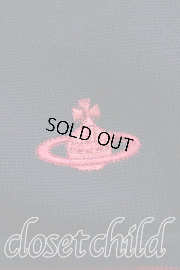 画像7: ヴィヴィアンウエストウッド 中古 / 単色オーブ刺繍カッティングカラーカーディガン 2（9号相当） 黒  H-25-12-28-066-to-OD-ZH (7)