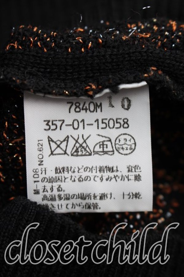 画像4: ヴィヴィアンウエストウッド 中古 / ラメオーブニット 2（9号相当） 黒  H-25-12-28-067-to-OD-ZH (4)