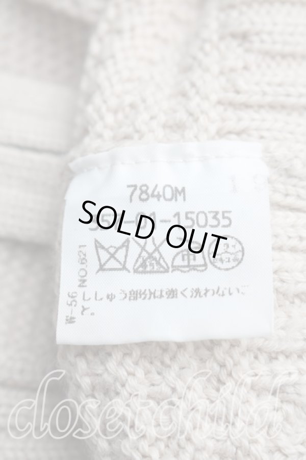 画像4: ヴィヴィアンウエストウッド 中古 / ステッチオーブジップニット 3（11号相当） ベージュ  H-25-12-28-068-to-OD-ZH (4)