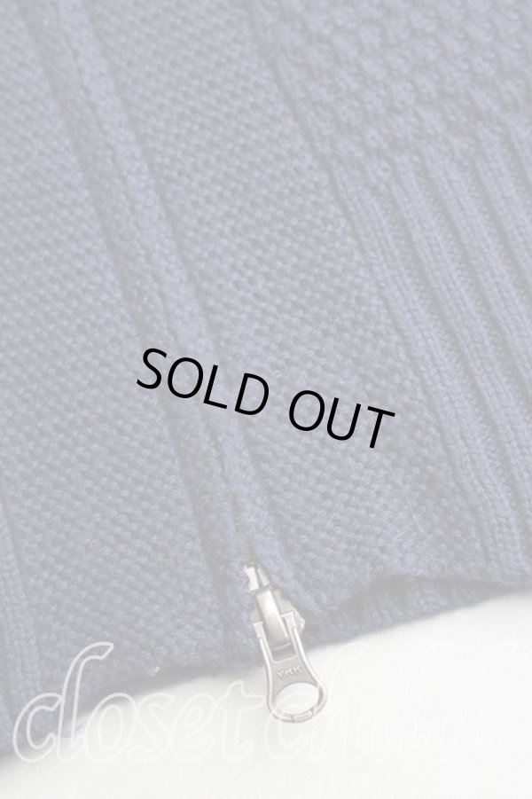 画像6: ヴィヴィアンウエストウッド 中古 / ステッチオーブジップニット 2（9号相当） 紺  H-25-12-28-069-to-OD-ZH (6)