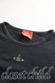画像4: ヴィヴィアンウエストウッド 中古 / カラーオーブ刺繍カットソー  黒  H-25-12-28-075-to-OD-ZH (4)