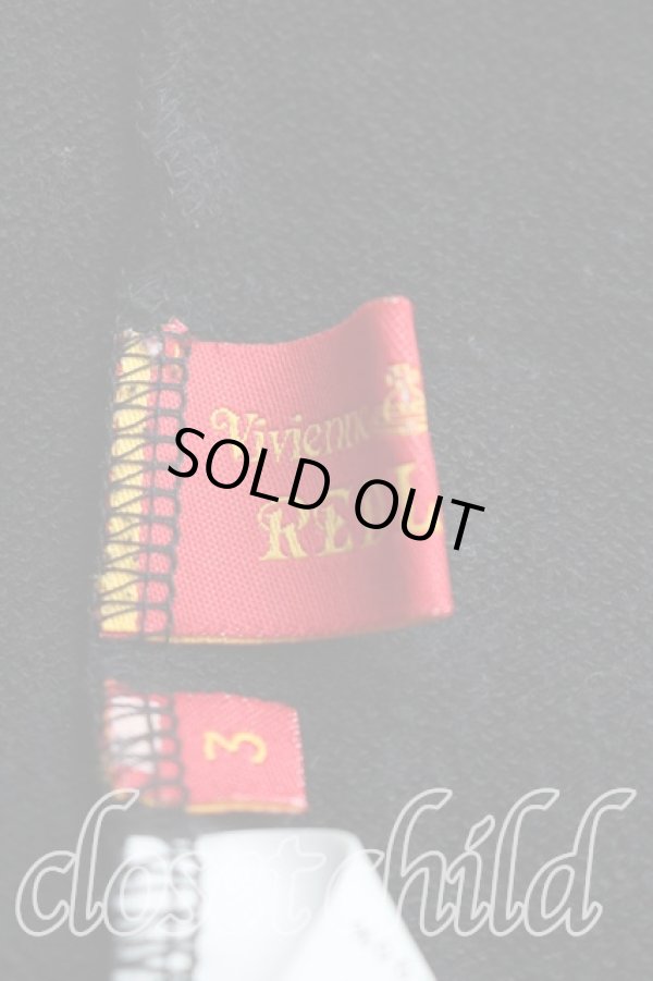 画像3: ヴィヴィアンウエストウッド 中古 / スポット柄ジップスウェット 3（11号相当） 黒  H-25-12-28-076-to-OD-ZH (3)